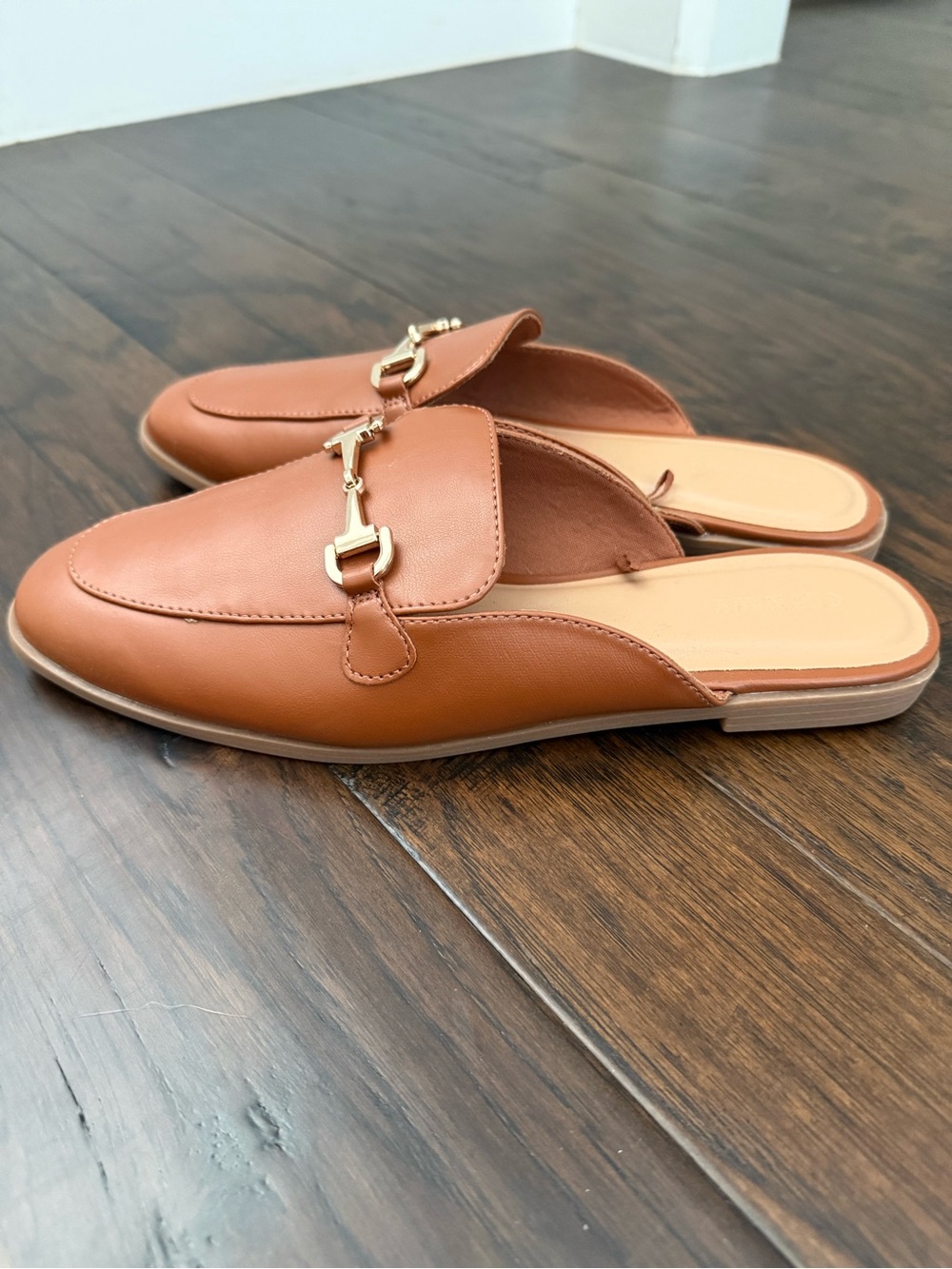 Old Navy Horsebit Mule Loafers | Women’s Size 8.5 | Cognac Brown